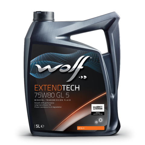 Aceite de transmisiones manuales y ejes WOLF EXTENDTECH 75W80 GL 5 (Mineral)